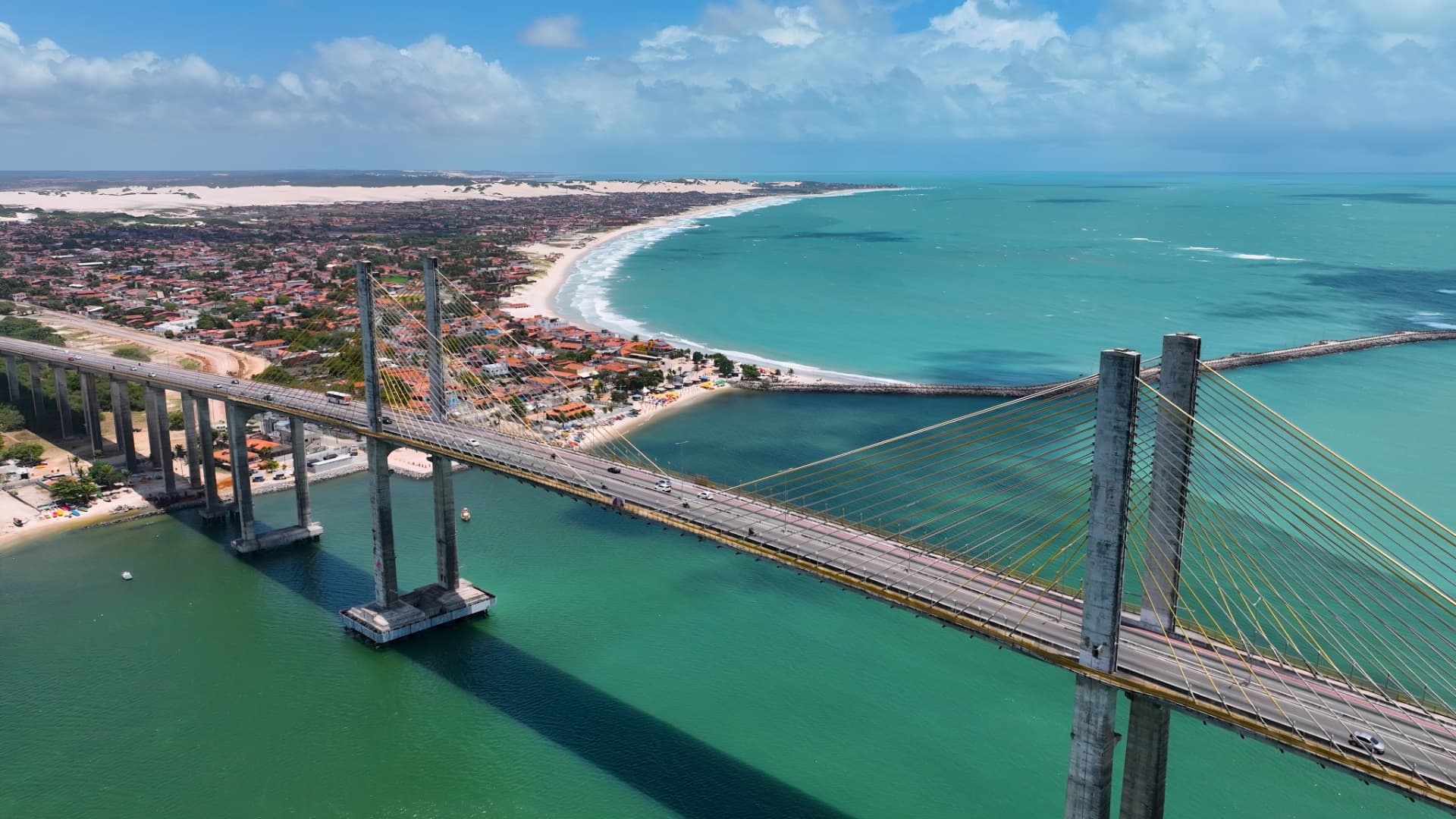 Ponte Newton Navarro e o litoral de Natal, Rio Grande do Norte