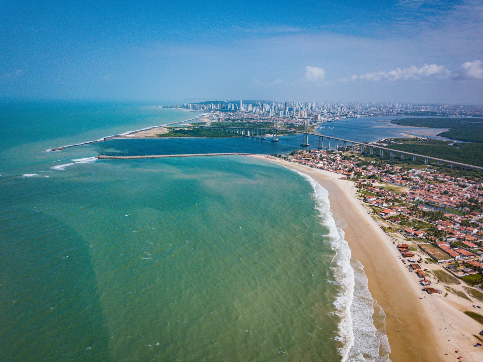 Vista aérea de Natal, Rio Grande do Norte